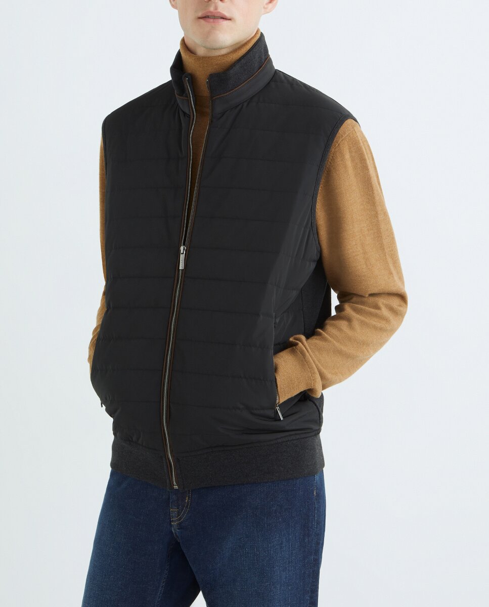 Imagen 0 de Chaleco de hombre combinado punto Nylon
