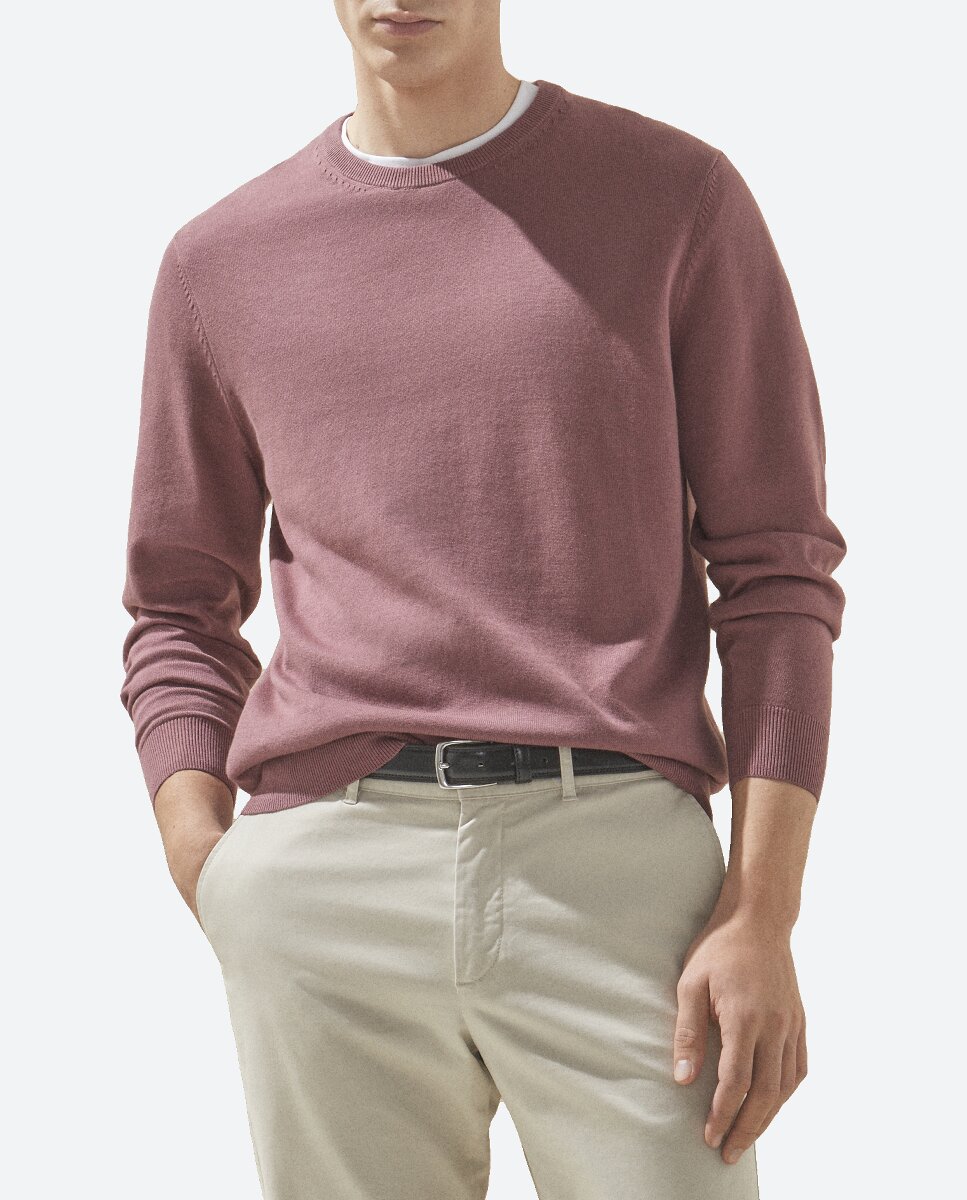 Imagen 0 de Súeter cuello redondo algodón hombre