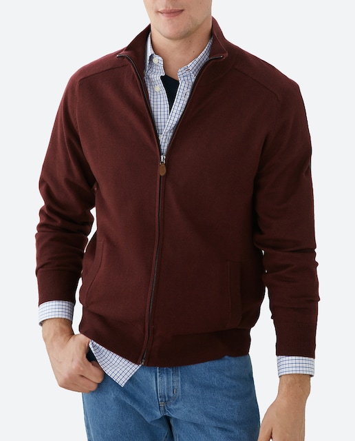 Imagen 0 de Chaqueta de hombre de cuello semicisne con cremallera