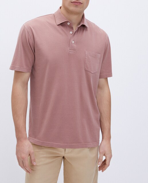 Imagen 0 de Polo de hombre de manga corta jersey garment dye bolsillo