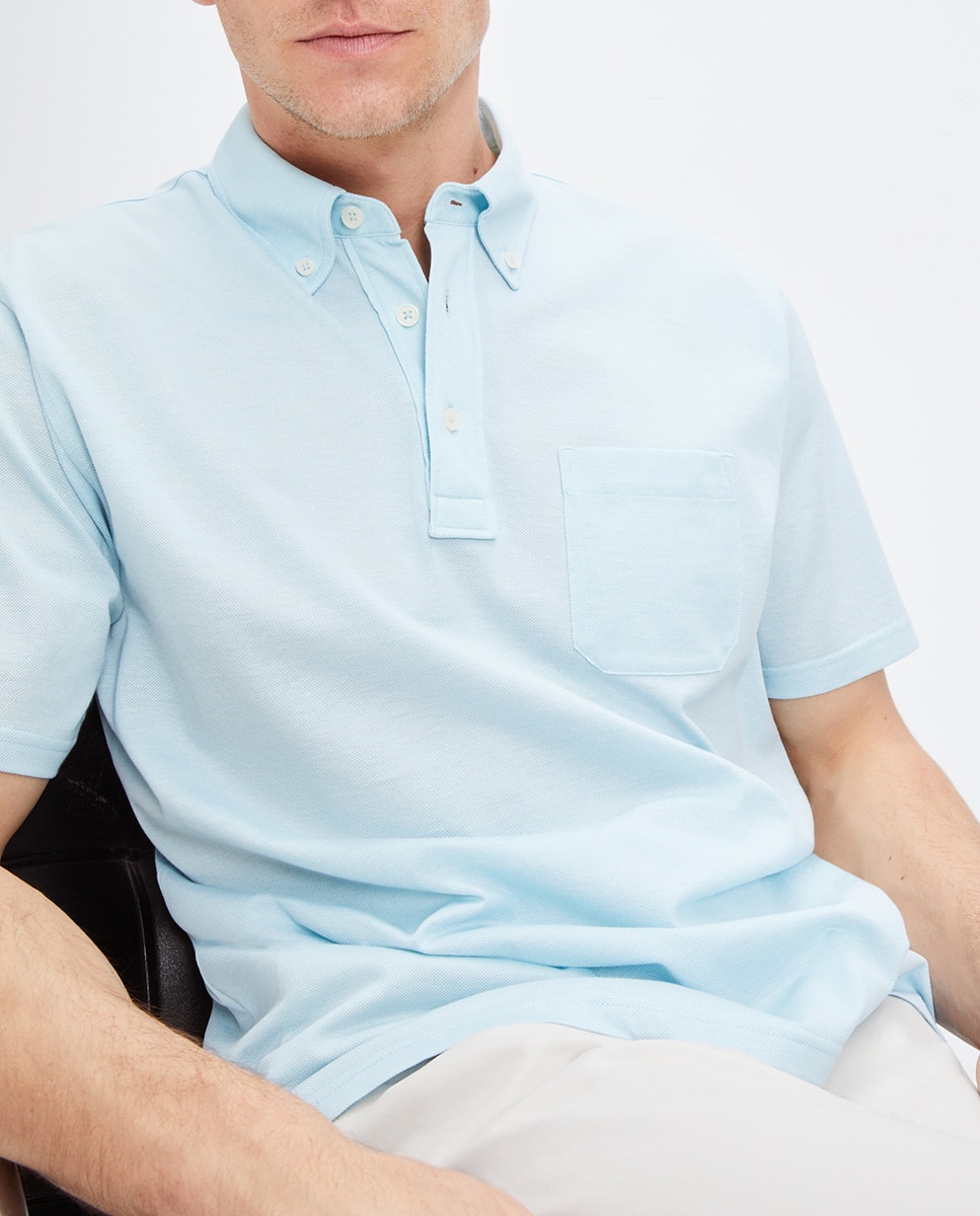 Imagen 0 de Polo de hombre de manga corta pique oxford