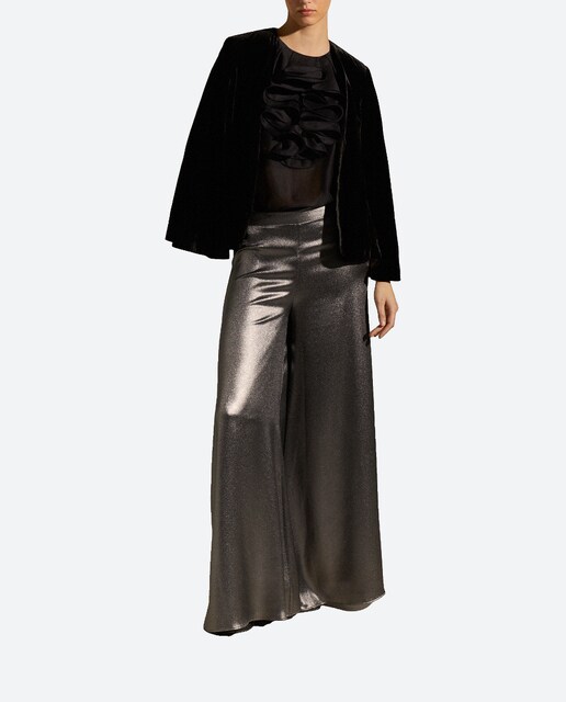 Imagen 0 de Pantalón de mujer ancho de lamé