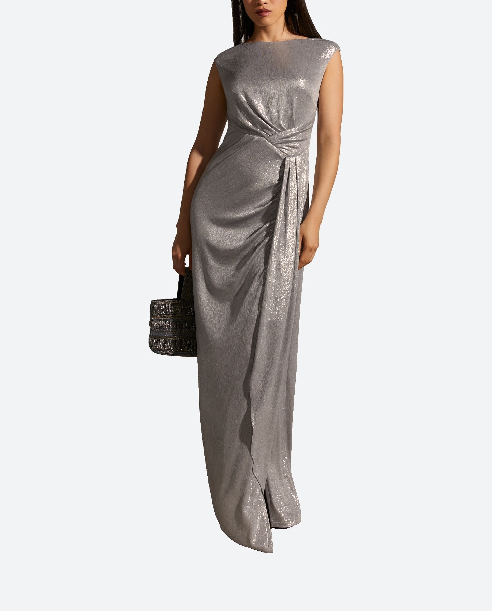 Imagen 0 de Vestido largo de punto sin mangas