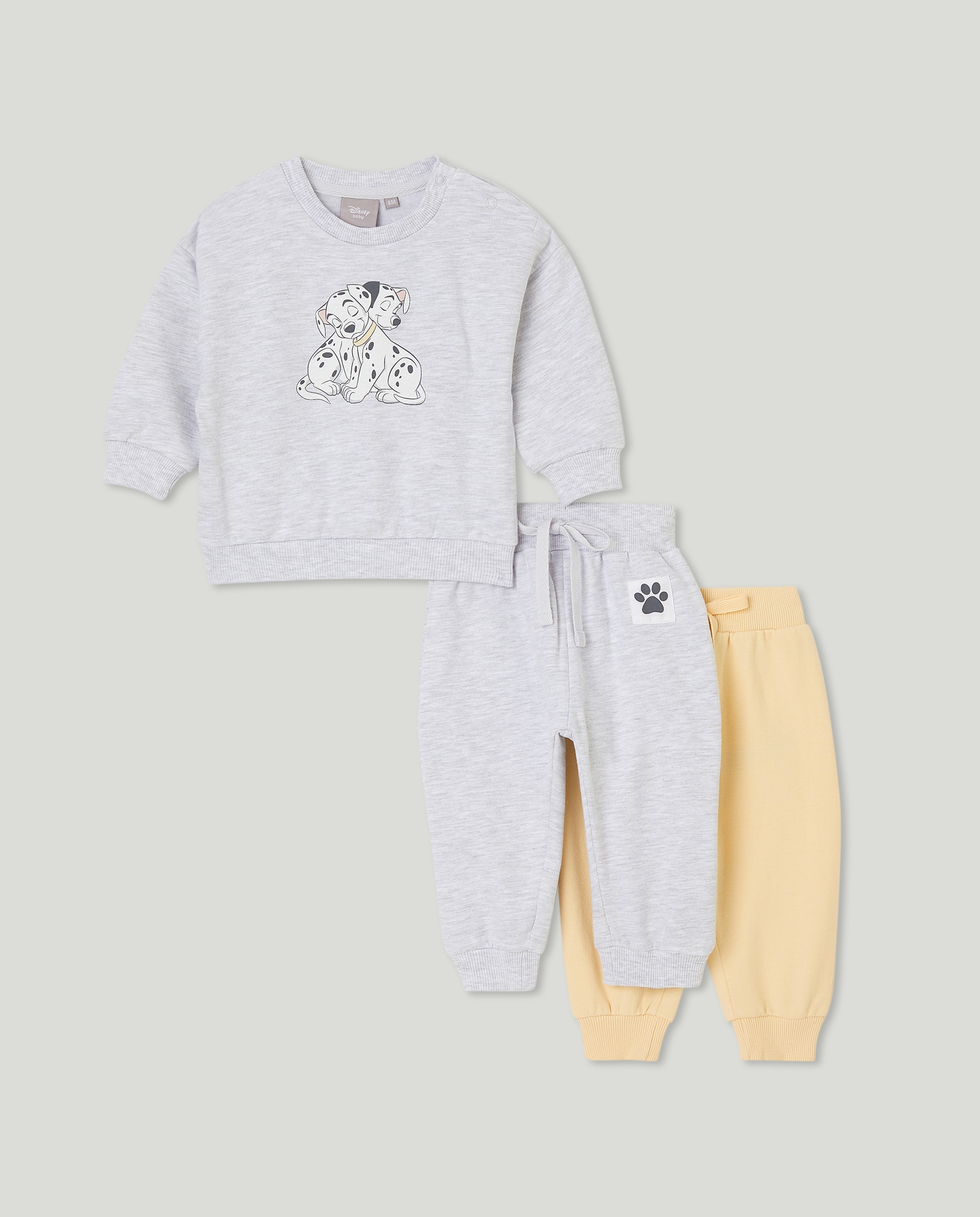 Imagen 0 de Conjunto de bebés sudadera y dos pantalones Dálmatas