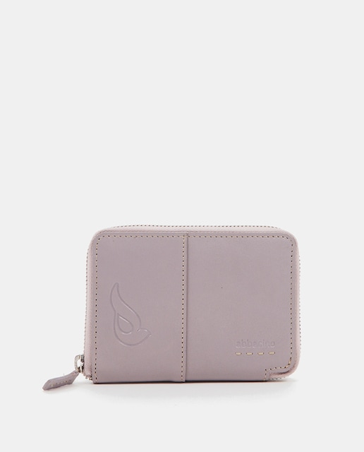 Imagen 0 de Cartera mediana de piel con cremallera