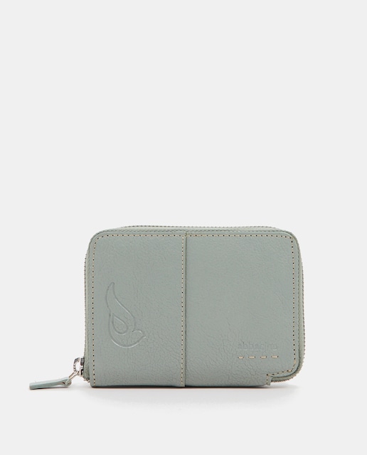 Imagen 0 de Cartera mediana de piel con cremallera