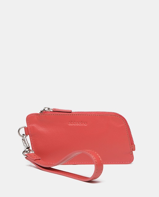 Imagen 0 de Monedero de mujer de piel en coral