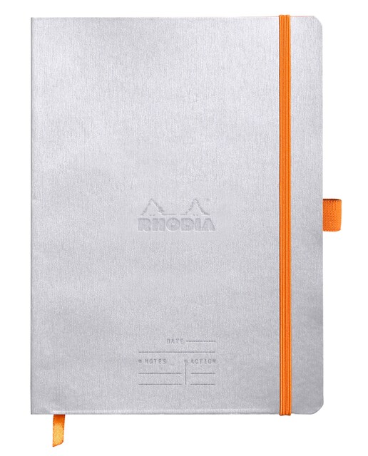 Imagen 0 de Cuaderno Meeting Book Simil Piel A5+ Rhodia Plateado