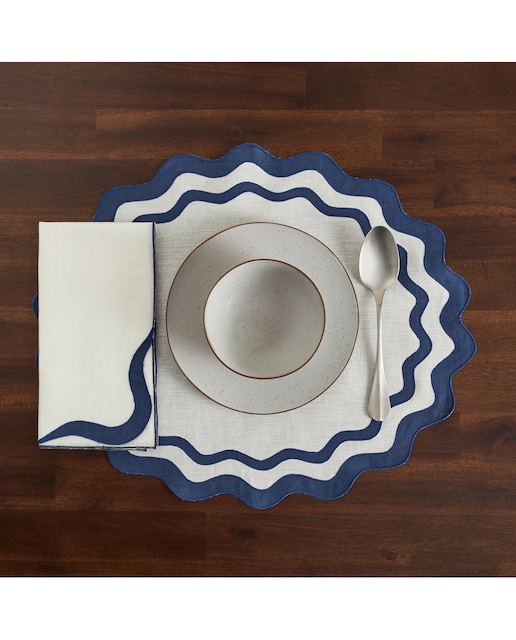 Imagen 0 de Mantel individual lino Olas Los Encajeros