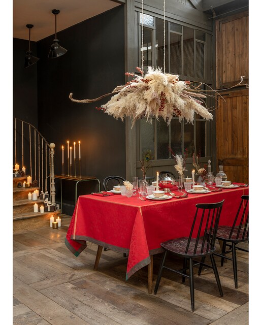 Imagen 0 de Mantel lino Poesie D'hiver Le Jacquard Français