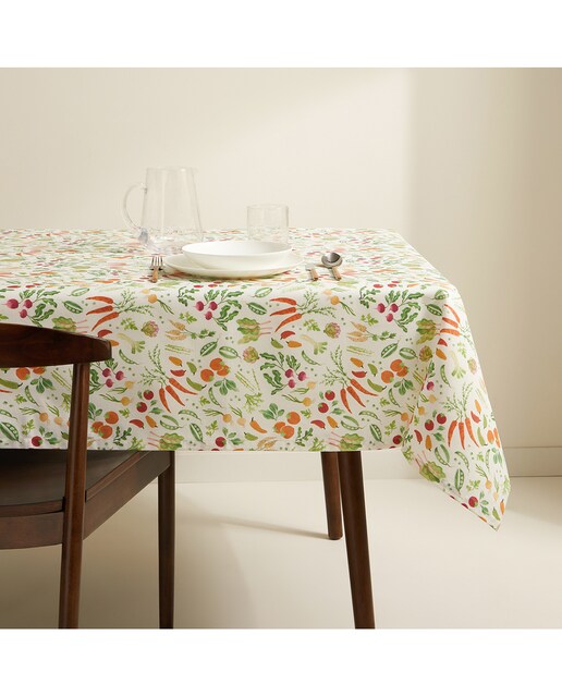 Imagen 0 de Mantel antimanchas resinado Huerta Basics El Corte Inglés