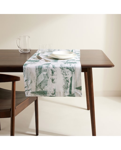 Imagen 0 de Camino de mesa navideño algodón Laponia El Corte Inglés