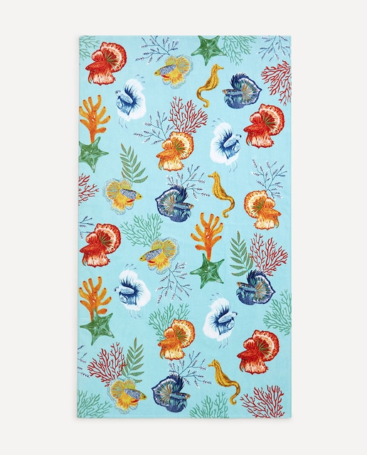 Imagen 0 de Toalla de playa con tacto velour Coralisa El Corte Inglés