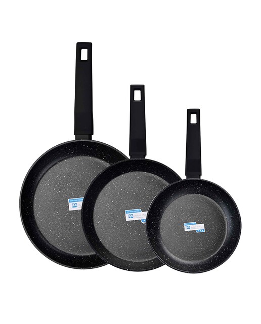 Imagen 0 de Juego de 3 sartenes de aluminio El Corte Inglés