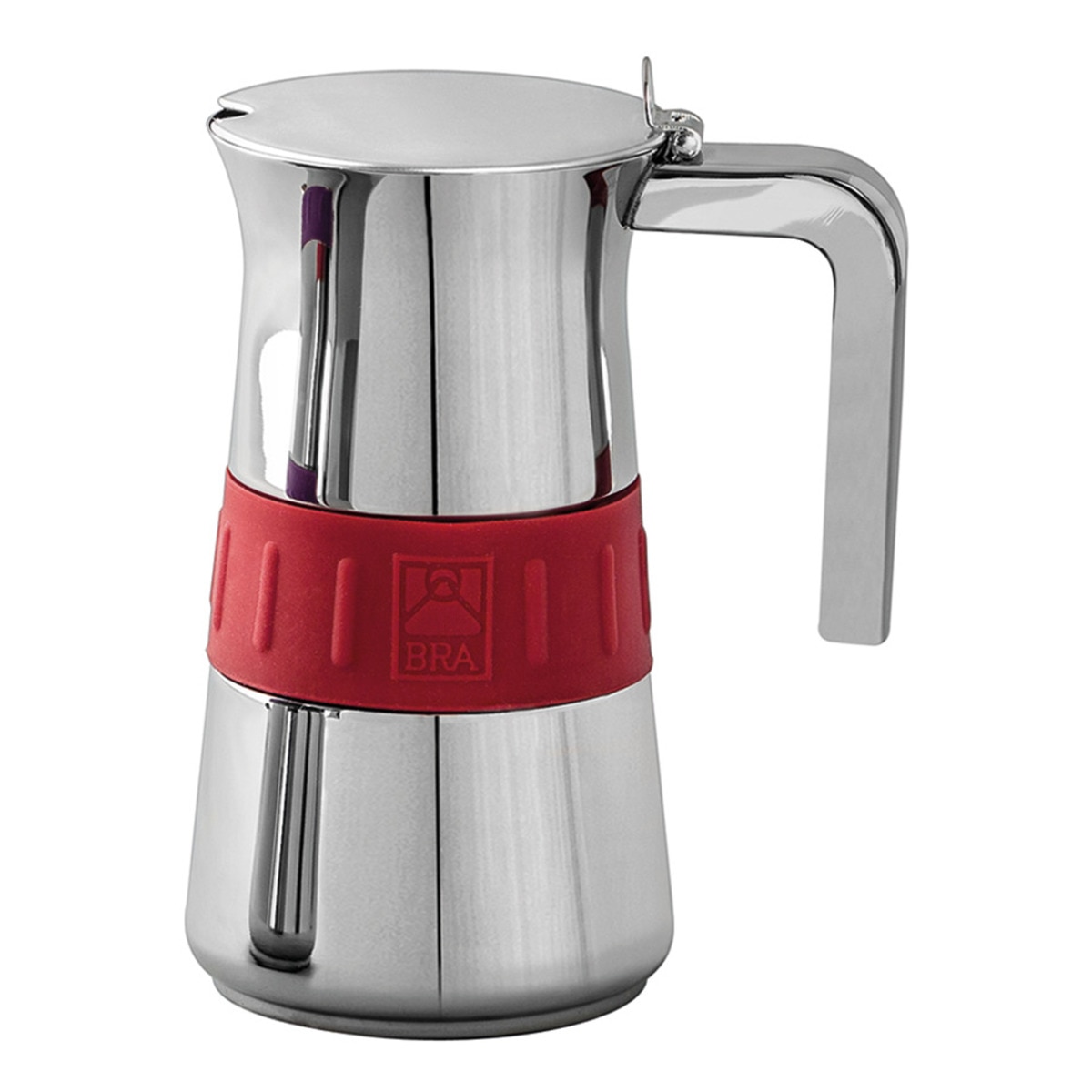 Cafeteira italiana de aço inoxidável de indução Elegance Aço-3