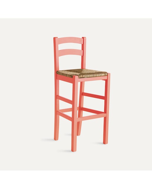 Imagen 0 de Taburete de cocina alto con respaldo de madera de haya Ronda El Corte Inglés