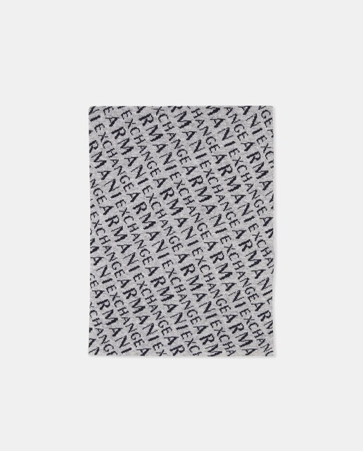 Imagen 0 de Bufanda de hombre en punto con logos allover