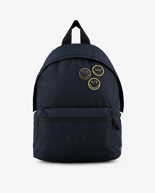 Imagen 0 de Mochila de hombre de nylon Azul Marino. Cápsula Smiley.