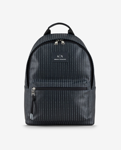 Imagen 0 de Mochila de hombre negra con Estampado Multilogo a contraste