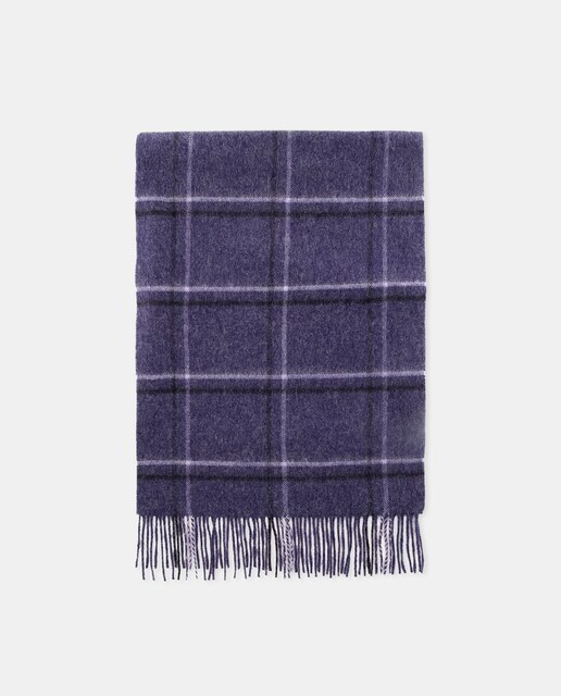 Imagen 0 de Bufanda de hombre cuadros con lana