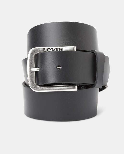 Imagen 0 de Cinturón de piel al corte hebilla logo lateral