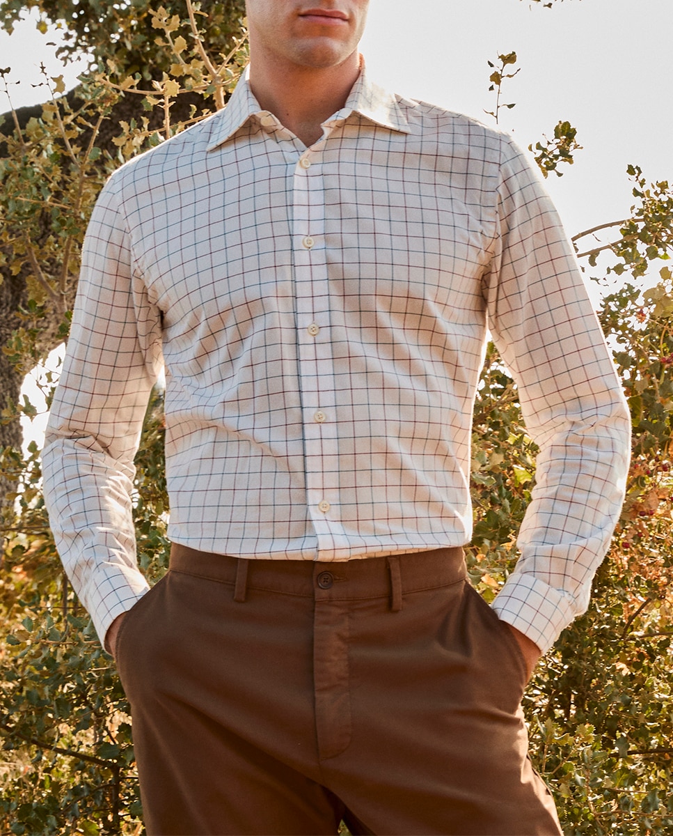 Imagen 0 de Camisa cuadros grandes de hombre