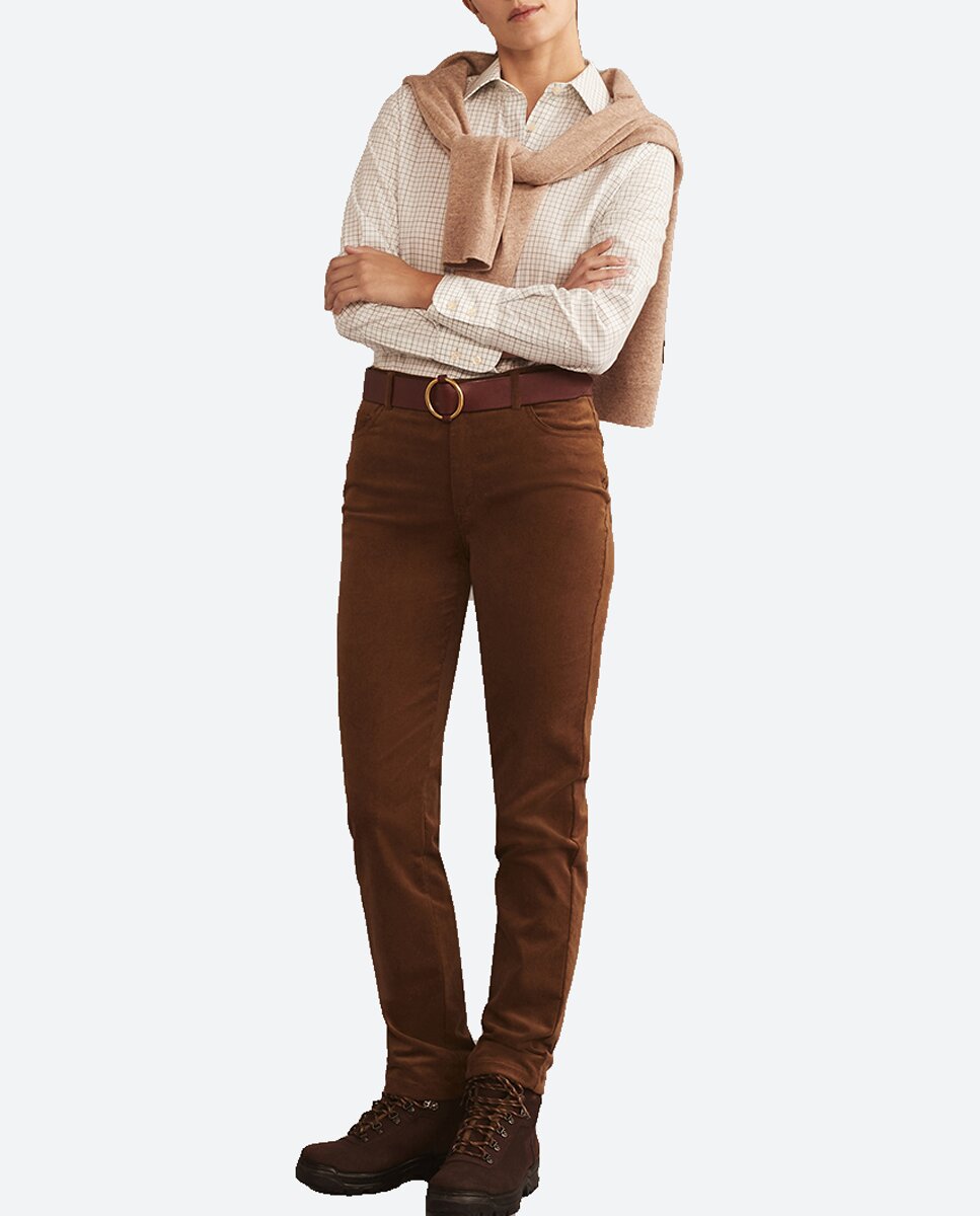 Imagen 0 de Pantalón 5 bolsillos micropana de mujer