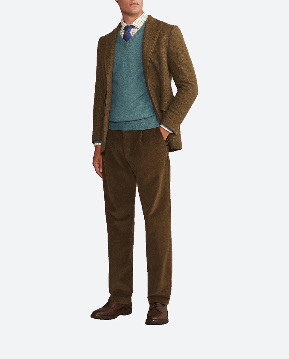 Imagen 0 de Pantalón chino pana de hombre