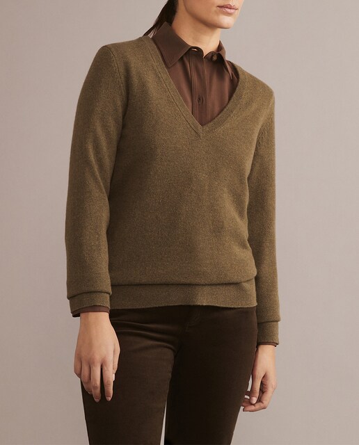 Imagen 0 de Jersey cuello pico de mujer