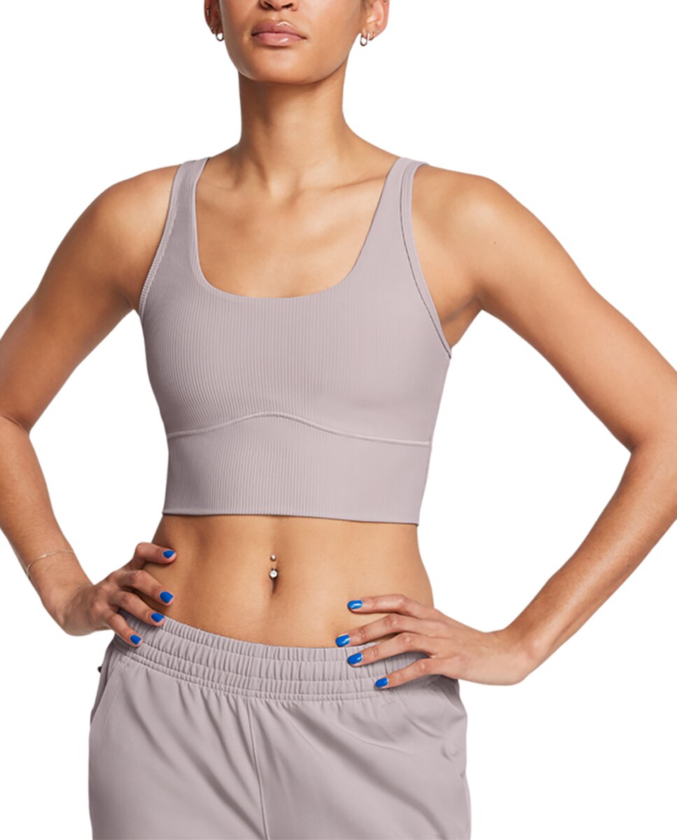 Imagen 0 de Camiseta de mujer Meridian Rib Crop Tank-Gry Under Armour