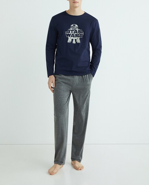 Imagen 0 de Pijama de hombre largo de punto "Star wars"