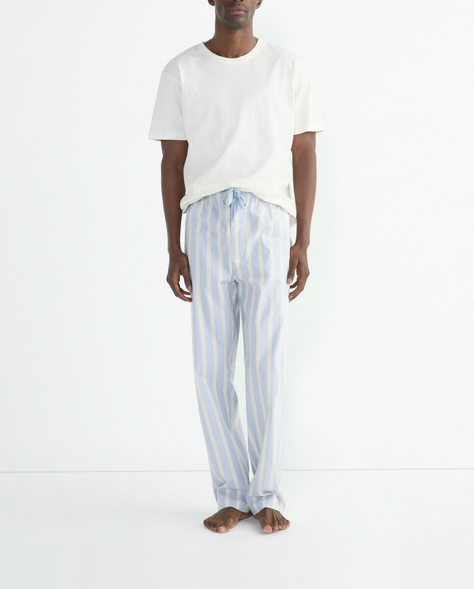 Imagen 0 de Pijama algodón hombre pantalón largo camiseta corta