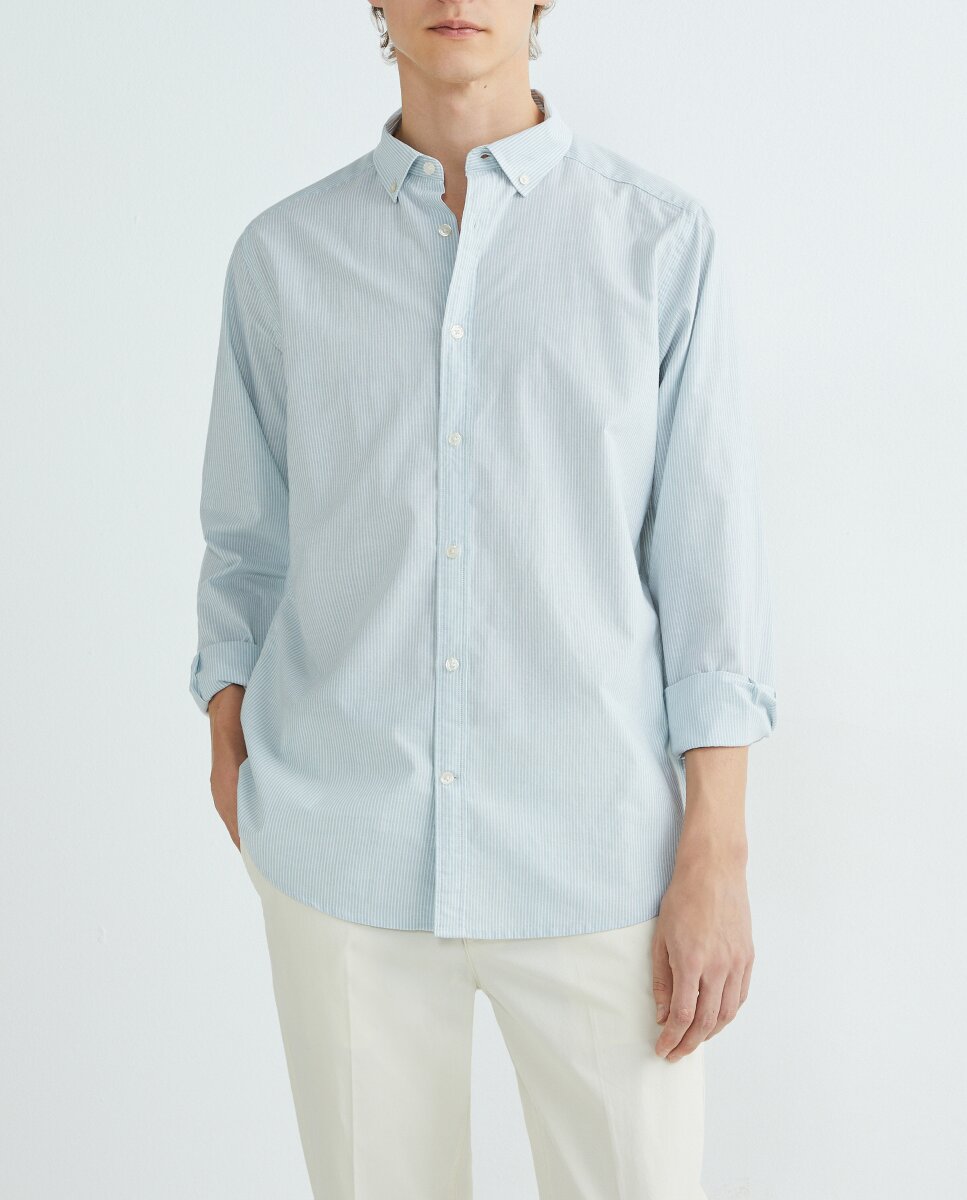 Imagen 0 de Camisa de hombre chambray rayas