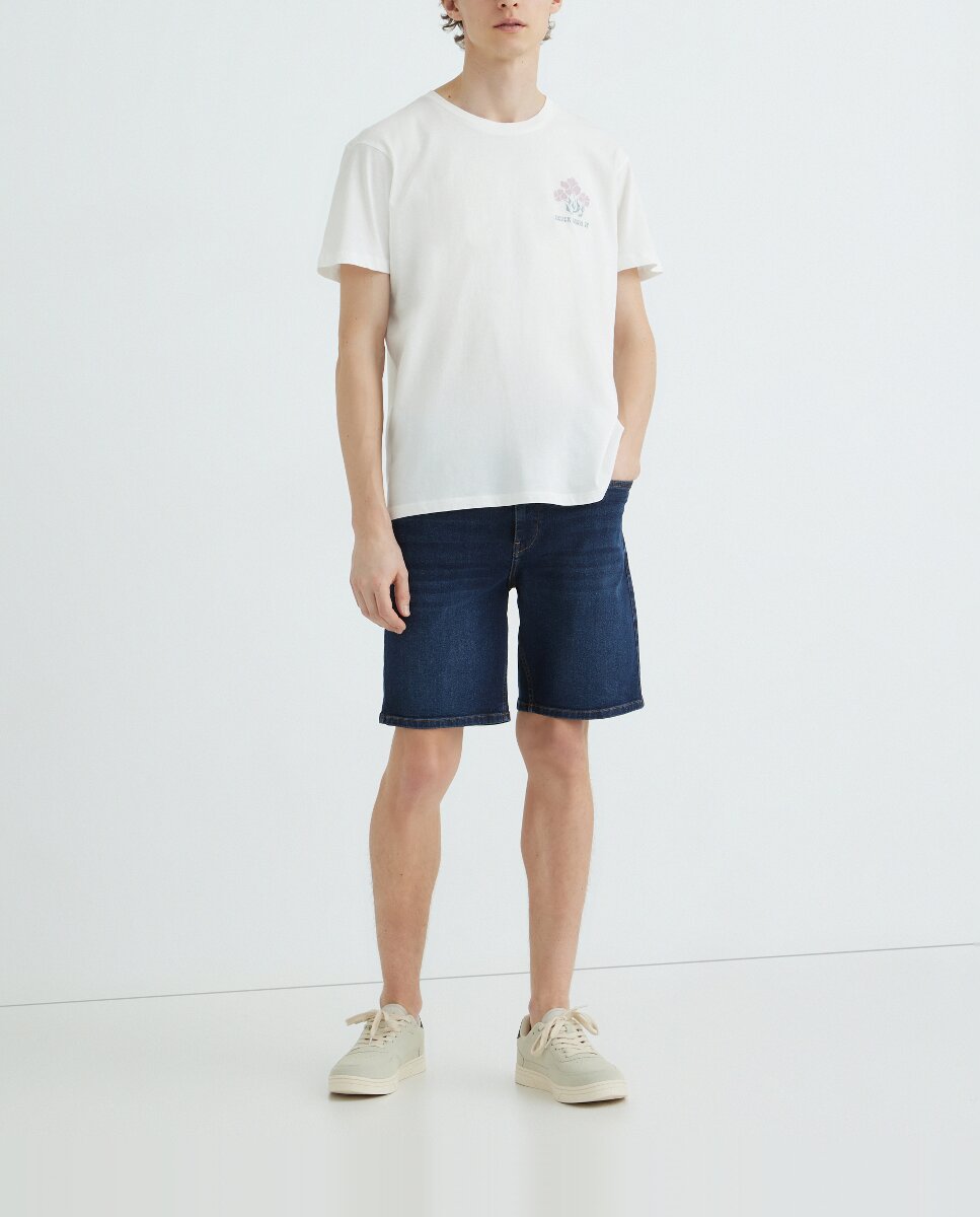 Imagen 0 de Bermuda denim hombre slim fit