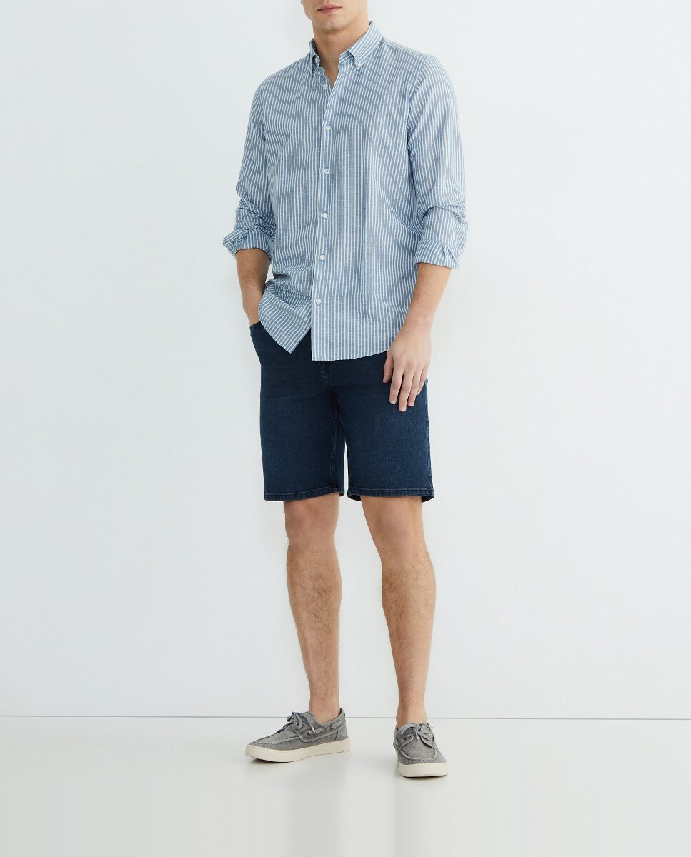 Imagen 0 de Bermuda denim hombre slim fit