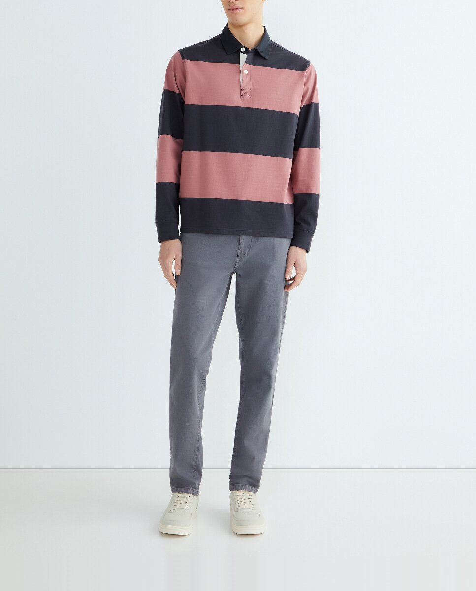 Imagen 0 de Pantalón de hombre cinco bolsillos lavado slim fit