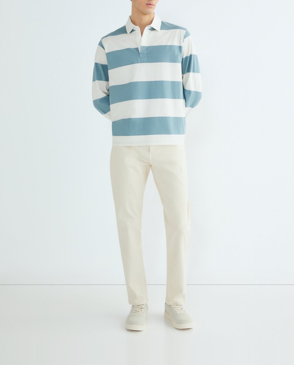 Imagen 0 de Pantalón de hombre cinco bolsillos lavado slim fit
