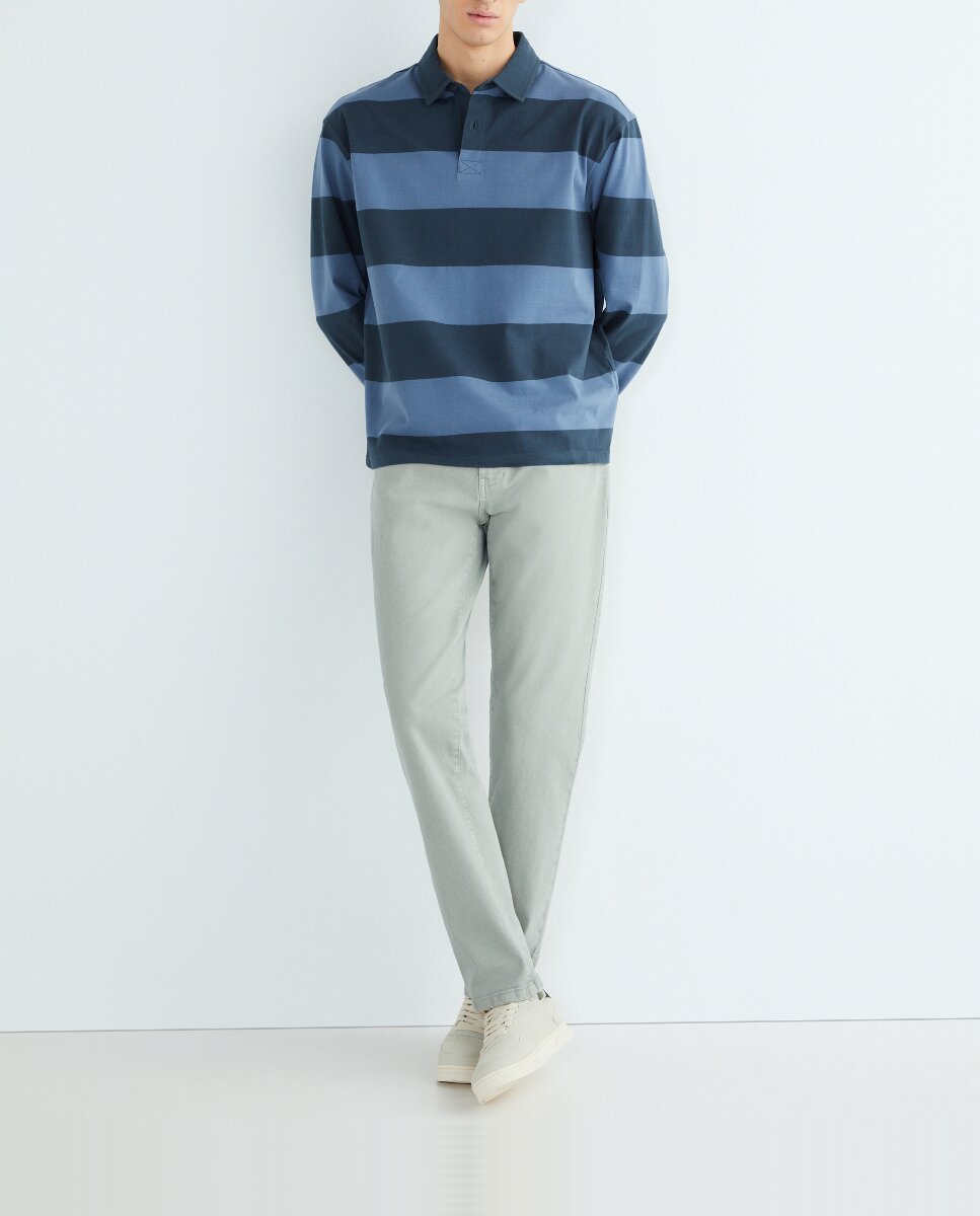 Imagen 0 de Pantalón de hombre cinco bolsillos lavado slim fit