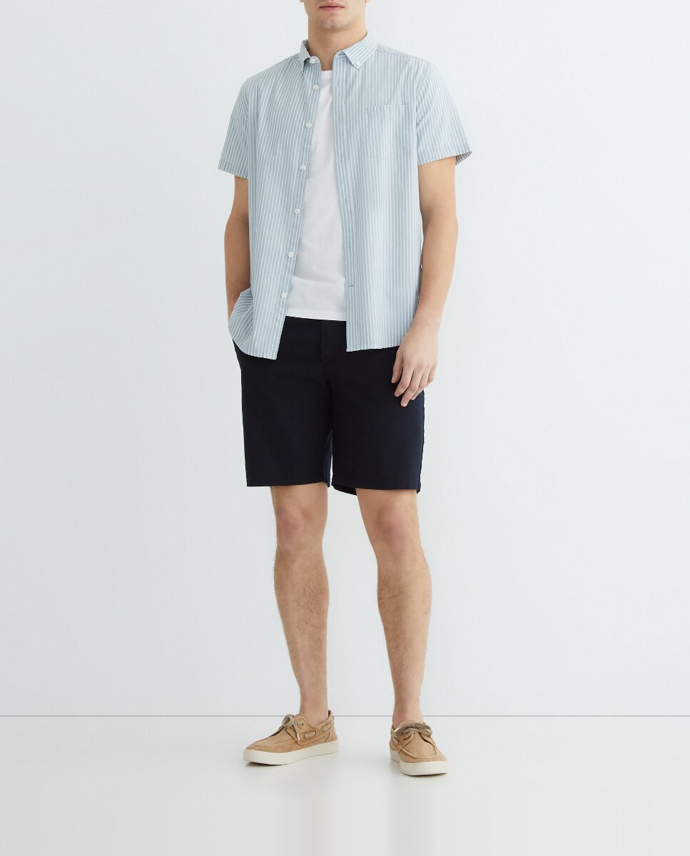 Imagen 0 de Bermuda chino goma con lino hombre