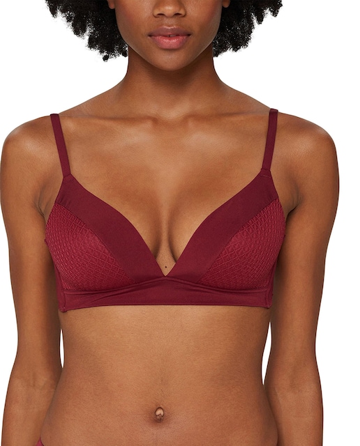 Imagen 0 de Sujetador sin aro microfibra encaje