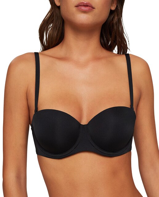 Imagen 0 de Sujetador strapless con aro y acabado brillante