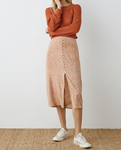 Imagen 0 de Falda midi estampada