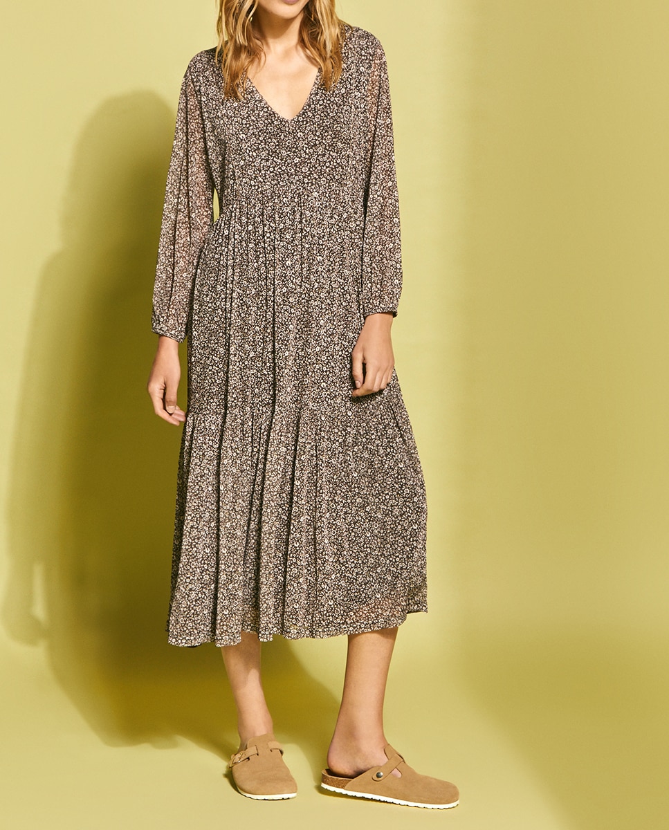 Vestido de punto manga larga — oferta en Primeriti