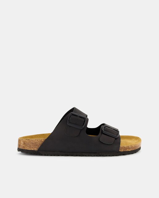 Imagen 0 de Sandalia de Hombre bio dos hebillas de piel con piso de goma ligero