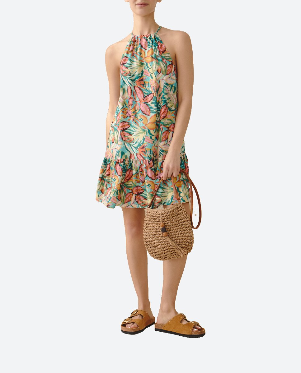 Imagen 0 de Vestido Corto Flores