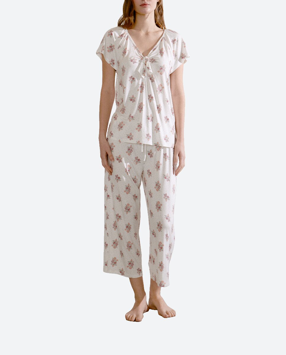 Imagen 0 de Pijama estampado flores de mujer
