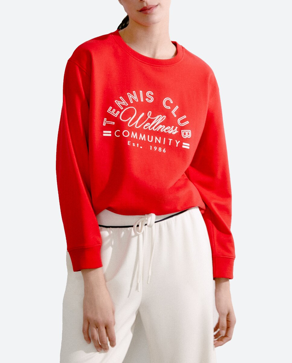 Imagen 0 de Sudadera de mujer con cuello redondo