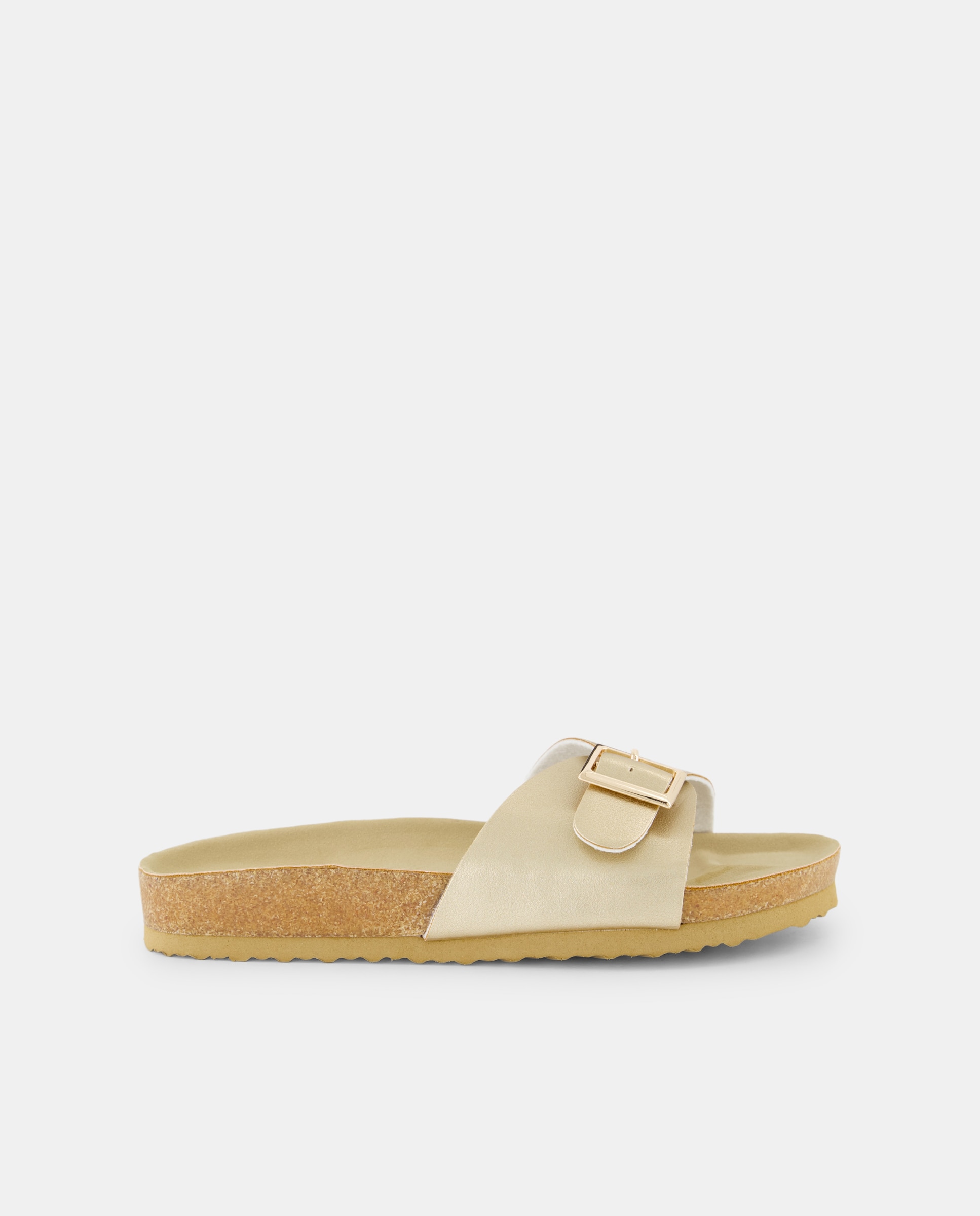 Imagen 0 de Zapatillas hebilla dorada de mujer