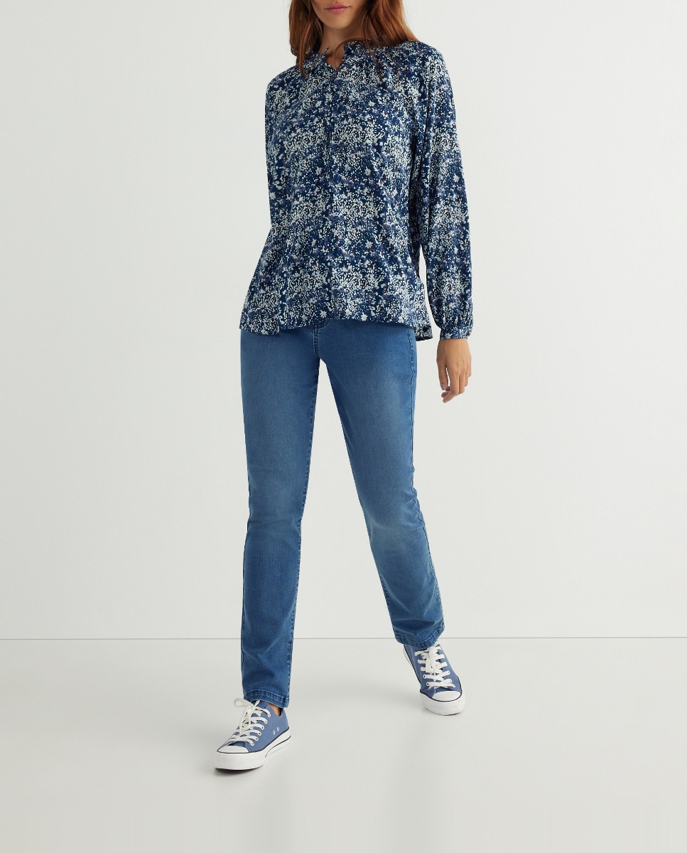 Imagen 0 de Pantalón de mujer denim recto