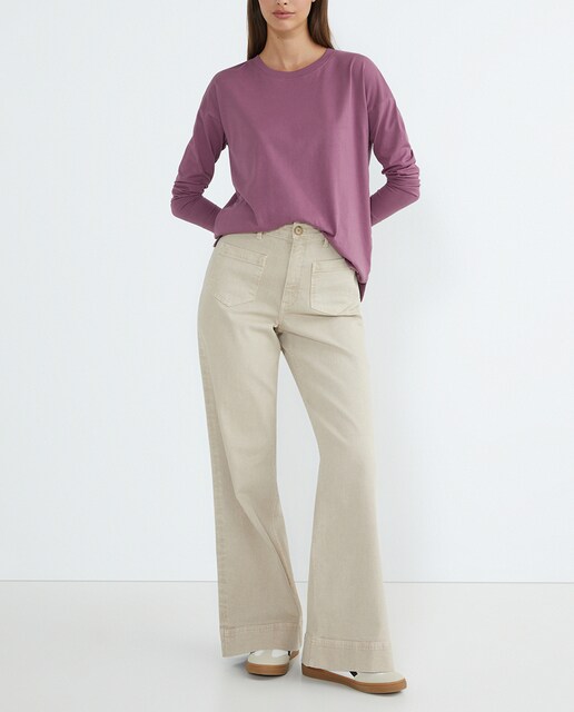 Imagen 0 de Pantalón mujer denim bolsillo frontal
